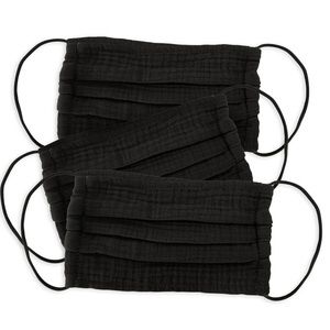 Three Black Kitsch Face Masks